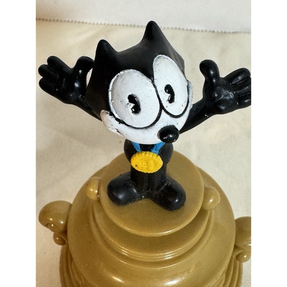 Felix The Cat MVP Trophy Spinner Award Vintage 1990s Toy Figure Coolest Cat - Picture 5 of 10